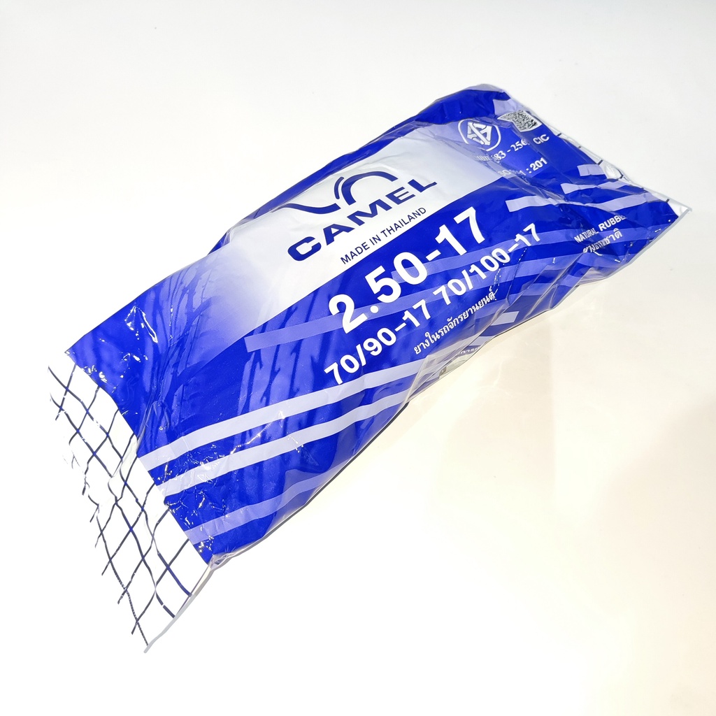 CAMEL ยางใน 2.50-17 , 70/90-17 , 70/100-17 สำหรับขอบล้อ 17นิ้ว ได้มาตรฐาน มี มอก. ยางในจักรยานยนต์ สินค้าคุณภาพ
