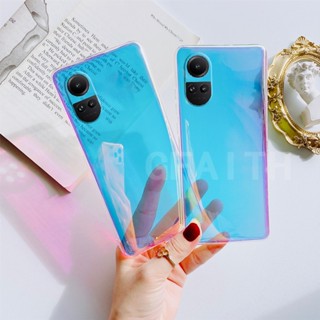 ใหม่ เคสโทรศัพท์มือถือ ซิลิโคนนิ่ม TPU กันกระแทก เรียบง่าย สีม่วง สําหรับ Oppo Reno 10 Pro International Version Reno10 Pro+ 5G 2023 Reno10Pro Plus