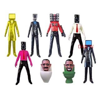 Daron โมเดลฟิกเกอร์ รูปการ์ตูน Skibidi Toilet Action Figure Skibidi Monitor Cameraman ของเล่นสําหรับเด็ก