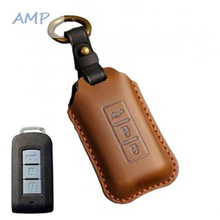 ⚡BABYCITY-TH⚡Key Cover Car Keys Decorations Leather Car Key Case Cover Fob 3 Buttons⚡NEW 7