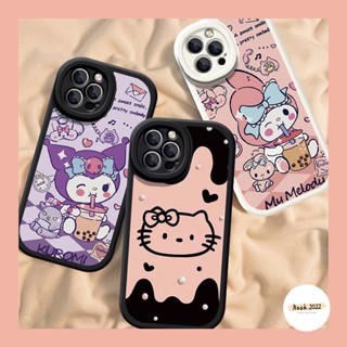 เคสโทรศัพท์มือถือคู่รัก แบบนิ่ม ลายการ์ตูนคิตตี้ แมวน่ารัก สําหรับ Redmi 10 9A 12C A1 9T 10A 9C A2 10C 9 Mi 11Lite POCO M3 X3 F4 Note 10 11 9 8 10s 11Pro+ 11s 9s ผ้าคลุม