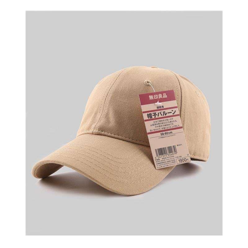 Muji หมวกเบสบอล ผ้าฝ้ายแท้ กันแดด เข้ากับทุกการแต่งกาย สําหรับผู้ชาย และผู้หญิง