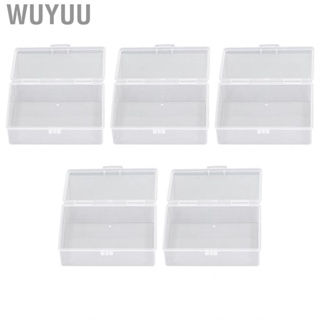 Wuyuu Small Transparent Storage Box Non Leakage Multifunctional Easy To Open Close Safe Seamless Edges Plastic Container for