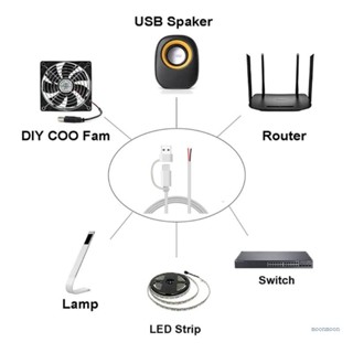 Lucky สายเคเบิลต่อขยาย USB Type C ตัวผู้ 5V 2A USB C เป็น 2Pin DIY