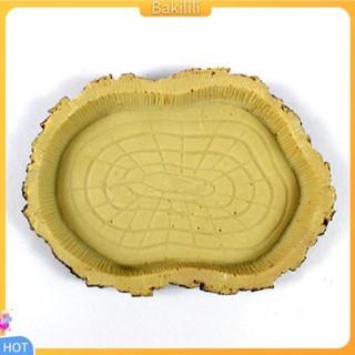 {Bakilili} ชามให้อาหารสัตว์เลื้อยคลาน สัตว์เลื้อยคลาน เต่า ตุ๊กแก งู เรซิ่น