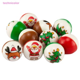 [technicolor] ใหม่ พร้อมส่ง ลูกบอลกระโดด รูปกวางเอลก์ เกล็ดหิมะ เรืองแสง ของเล่นปาร์ตี้คริสต์มาส สําหรับเด็ก 2 ชิ้น