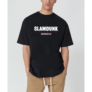 เวรเอ้ย  cotton100%[hot]▲Slam Dunk เสื้อยืดผู้ชายแขนสั้นเสื้อบาสเก็ตบอลกีฬา Sakuragi Hanado S-5XL