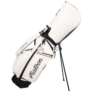 Golfs Stand Bag PU Leather Waterproof Portable Large Capacity Golfs Bag