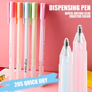 New Quick-drying Glue Creative Color Dispensing Pen Glue Pen 1.0mm Nib