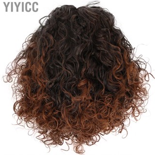 Yiyicc Party Cosplay Wig  High Temperature Synthetic Hair Super Soft Fluffy Lace Front for Role-playing