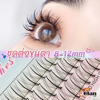 Glanxuan DIY ชุดต่อขนตา 8-12 มม. ชุดมืออาชีพขนตาแต่งหน้า ใหม่สไตล์สาวเวียดนาม false eyelashes