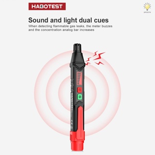 Cosh HABOTEST HT60 เครื่องตรวจจับการรั่วไหลของก๊าซ แบบพกพา เครื่องตรวจจับก๊าซ ที่เผาไหม้ได้ พร้อมเสียงเตือนภัย และภาพ พร้อมจอแสดงผล LCD เครื่องตรวจจับก๊าซเมเทน โพรเพนธรรมชาติ