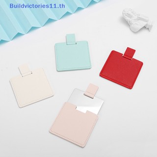 Buildvictories11 กระจกแต่งหน้า ทรงสี่เหลี่ยมผืนผ้า แบบบางพิเศษ พับได้ 6 สี TH