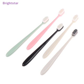 Brightstar แปรงสีฟันนาโน ขนแปรงนุ่ม ทําความสะอาดช่องปาก พร้อมหลอด