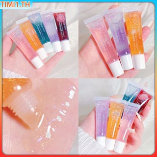 Gege Bear Water Light Glass ลิปกลอส Colorless Lip Oil Layered Lipstick Lip Glaze Moisturizing Lip Balm | เวลา1