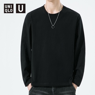 [M-6XL]Uniqlo เสื้อยืดแขนยาว ผ้าฝ้าย 100% คุณภาพสูง สําหรับผู้ชาย UT2023 230 กรัม