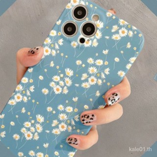 เคสป้องกันโทรศัพท์มือถือ แบบนิ่ม ลายดอกเดซี่ สําหรับ iPhone 13Pro Max 11 12 7 8p x xr