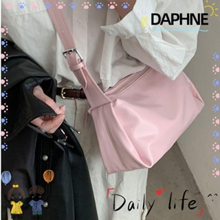 Daphne กระเป๋าสะพายไหล่ สะพายข้าง หนัง PU นิ่ม ปรับความยาวได้ จุของได้เยอะ