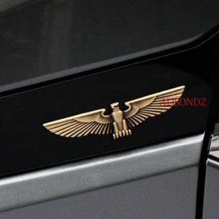 Alisondz สติกเกอร์โลหะสังกะสี 3D มีกาวในตัว อุปกรณ์เสริม สําหรับติดรถยนต์