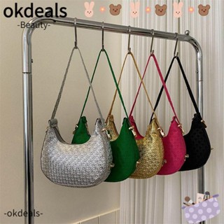 Okdeals กระเป๋าสะพายข้างลําลอง หนัง PU ทรงโท้ท แต่งซิป ขนาดใหญ่ จุของได้เยอะ แฟชั่นเรโทร สําหรับสตรี