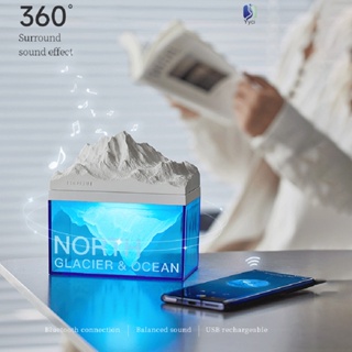 Glacier ลําโพงสเตอริโอไร้สาย 3D พร้อมอโรมา แฟชั่น สําหรับเป็นของขวัญวันเกิด