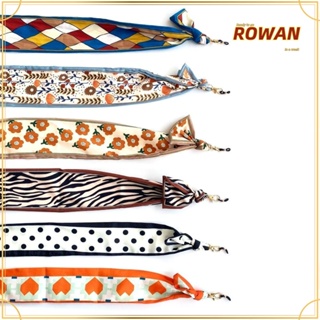 Rowans สายคล้องคอ เชือกไนล่อน กันลื่น พิมพ์ลาย กันลม แฟชั่นสําหรับผู้หญิง