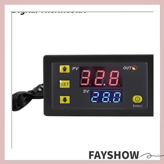 Fay เทอร์โมสตัทดิจิทัล 12V 24V AC110-220V พร้อมโมดูลควบคุมความร้อน และความเย็น