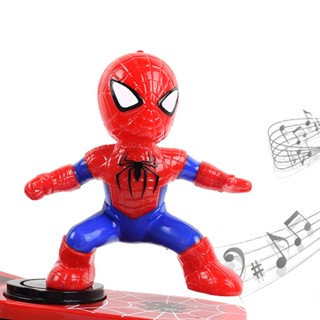 ของเล่นสกูตเตอร์ Spider Man Ultraman Kick Scooter Stunt Gimbal Spin Roll Up สําหรับเด็ก