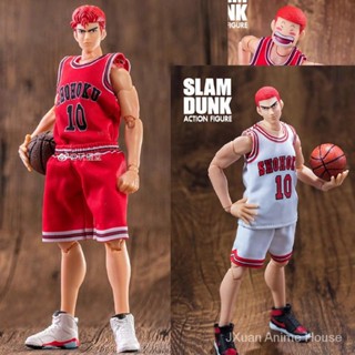 โมเดลดอกไม้ Dasheng Slam Dunk Xiangbei Team Genius Bald Sakuragi สําหรับตกแต่ง ฟิกเกอร์ Super Action Figure SLAMDUNK ZHJO 10 ชิ้น