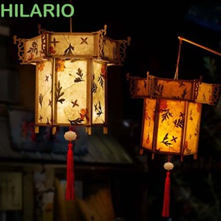 Hilario โคมไฟ Led เรืองแสง แบบพกพา สไตล์จีน สําหรับตกแต่งปาร์ตี้ DIY