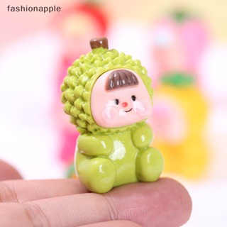 [fashionapple] ตุ๊กตาเรซิ่น รูปผลไม้ สตรอเบอร์รี่ ส้ม ทุเรียน ขนาดเล็ก DIY สําหรับตกแต่งบ้านตุ๊กตา รถยนต์