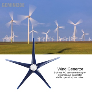 Gemini308 300W Wind Turbines Generator 5 Blades 12m/s Low Noise Power Supply for Homes Industrial