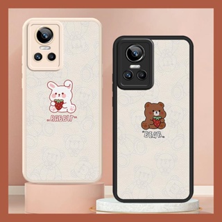 creative personality Phone Case For OPPO Realme GT Neo3 texture Anti-knock protective Cartoon cute Silica gel funny leather