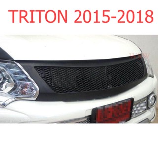 1ชิ้น กระจังหน้า มิตซูบิชิ ไทรทัน 2015 - 2018 กระจังหน้าตาข่าย สีดำด้าน MITSUBISHI TRITON กระจังหน้า ตะแกรง ไททัน ไตรตัน