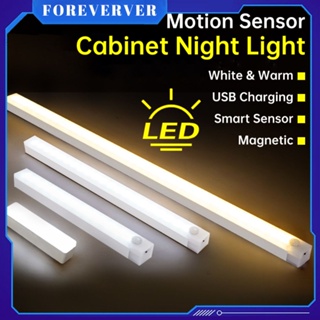 โคมไฟตู้แบบพกพา Motion Sensor ไฟกลางคืนไฟ LED ไร้สาย Usb ชาร์จตู้เสื้อผ้าตู้โคมไฟสำหรับบ้านห้องครัวห้องนอน