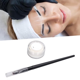 Fun IN White Brow Paste Safe Clear Lines Light Texture Eyebrow Mapping with Brush for and Lip