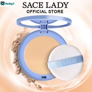 Sace Lady Oil-control Compact Powde Waterproof Pressed Powder Matte Flawless เมคอัพควบคุมความมันบางเบา heby1