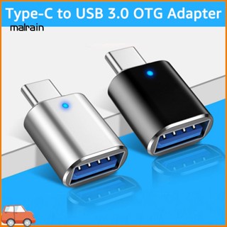 [Ma] Otg อะแดปเตอร์แปลงแฟลชไดรฟ์ Type-C เป็น USB Mini OTG อเนกประสงค์ พร้อมไฟแสดงสถานะ สําหรับสมาร์ทโฟน