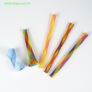 Aaairspecial ของเล่นสปริง แบบโต้ตอบ พับได้ หลากสี สําหรับสัตว์เลี้ยง แมว 5 ชิ้น