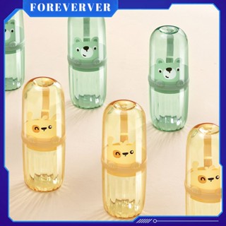 ถ้วยแปรงสีฟันสำหรับเดินทาง Travel Mouthwash Cup Travel Wash Cup Set Toothbrush Storage Box Toothpaste Holder Storage Case Organizer fore