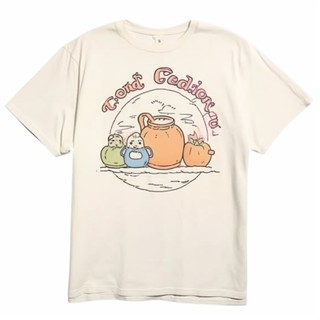 เสื้อครอปสายฝอ คอกลม เสื้อยืดไม่ต้องรีด สวยๆ