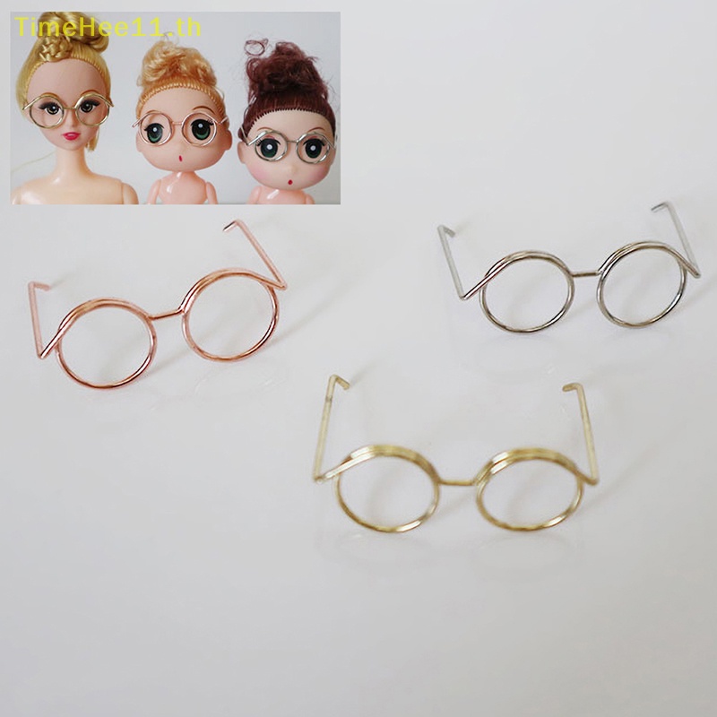Timehee โมเดลแว่นตาจิ๋ว ขนาด 3.5 ซม. สําหรับตกแต่งบ้านตุ๊กตา DIY
