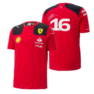 เสื้อยืด ลาย SCUDERIA FERRARI CHARLES LECLERC 16 2023