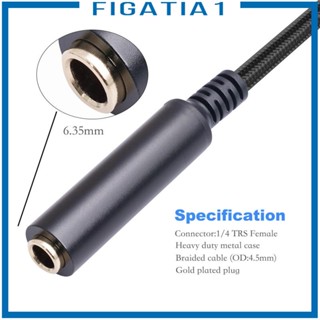 [figatia1] สายเคเบิลอะแดปเตอร์ XLR เป็น 1/4 นิ้ว 3 Pin TRS เป็น XLR สําหรับโฮมเธียเตอร์