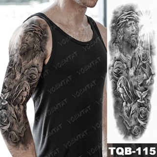 Zeus God Pray Sun Rose Bird ปีกนก ผู้ชาย ผู้หญิง กลิตเตอร์ Tatu Transfer Tattoo กึ่งถาวรสักแขน Gomette Tato Art