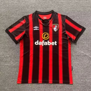 เสื้อกีฬาแขนสั้น ลายทีมชาติฟุตบอล Bournemouth ทีมเหย้า เบอร์ 23-24 ไซซ์ S-XXL ชุดเหย้า สําหรับผู้ชาย