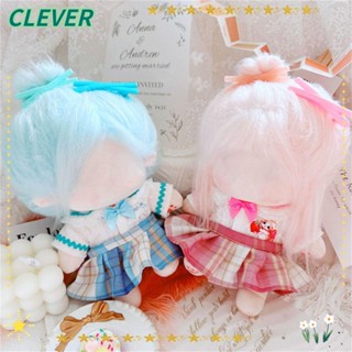 Clever เสื้อผ้าตุ๊กตา ผ้าฝ้าย แฮนด์เมด หลากสี สําหรับตุ๊กตาไอดอล 20 ซม. DIY