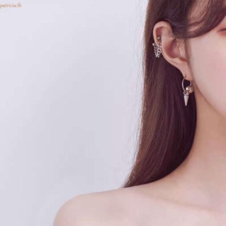 Patricia ผู้ชาย คลิป ต่างหู เท่ เรียบง่าย บอล อินเทรนด์ ของขวัญวันเกิด สเตนเลส แฟชั่น เครื่องประดับ สไตล์เกาหลี ต่างหู