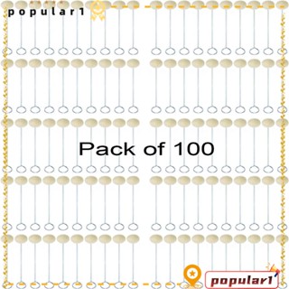 POPULAR Daubers แปรงย้อมสีหนัง เหล็ก ขนสัตว์ 100 แพ็ก