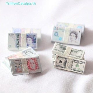 Trillioncatalpa ธนบัตรจิ๋ว 1:12 สําหรับตกแต่งบ้านตุ๊กตา 10 ช่อ